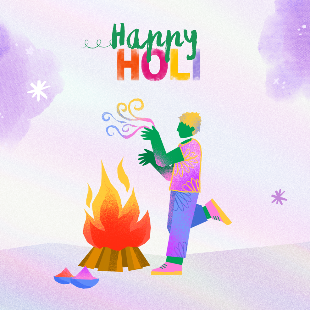 happy holi 2025 holika dahan puja